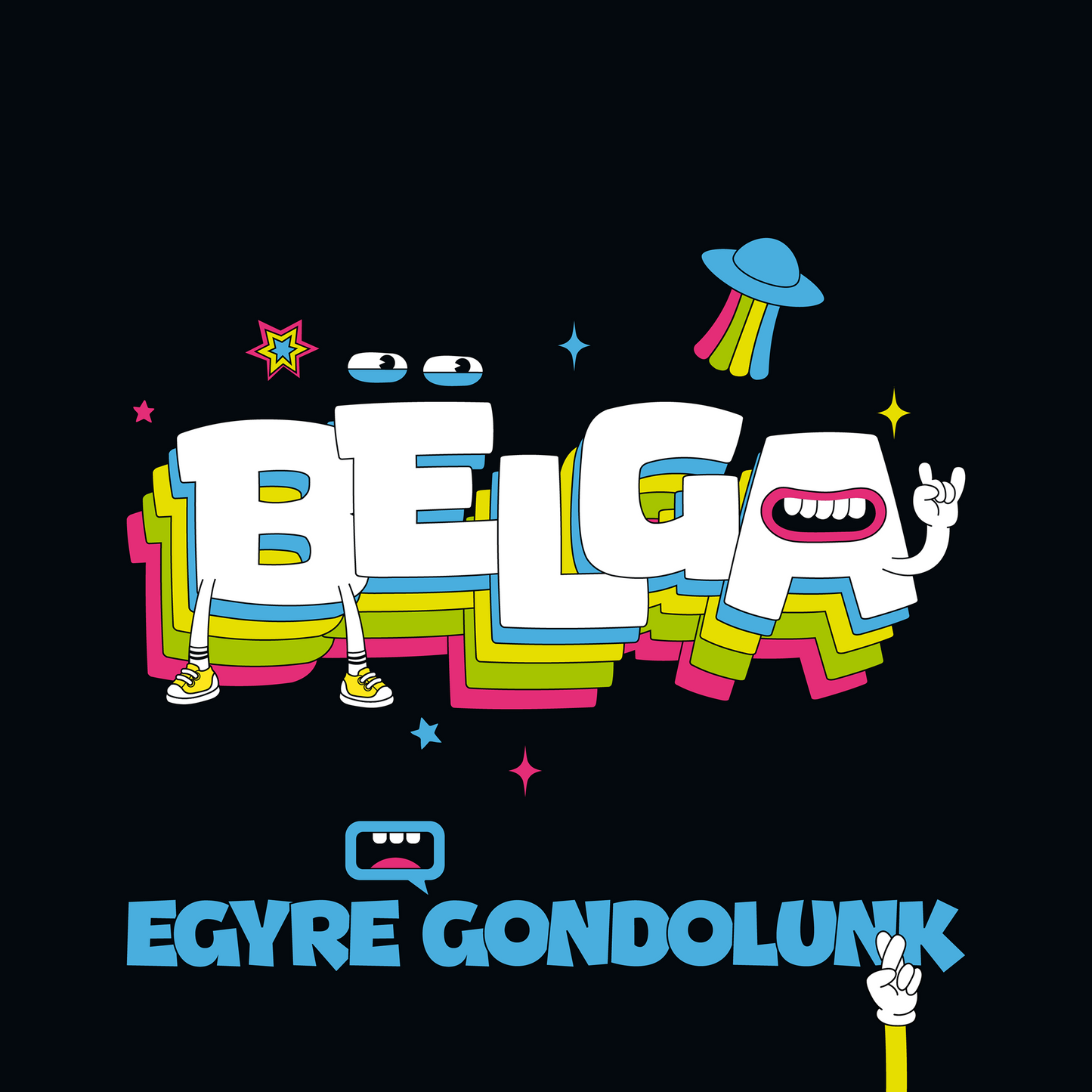 Egyre gondolunk - CD + kitűző + matrica szett kombó