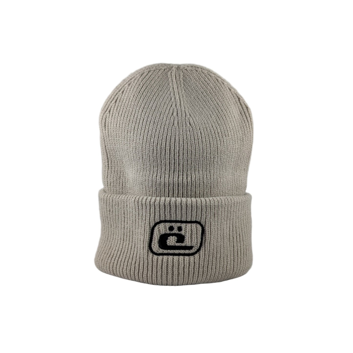 Prémium kötött sapka - mészkő / fekete