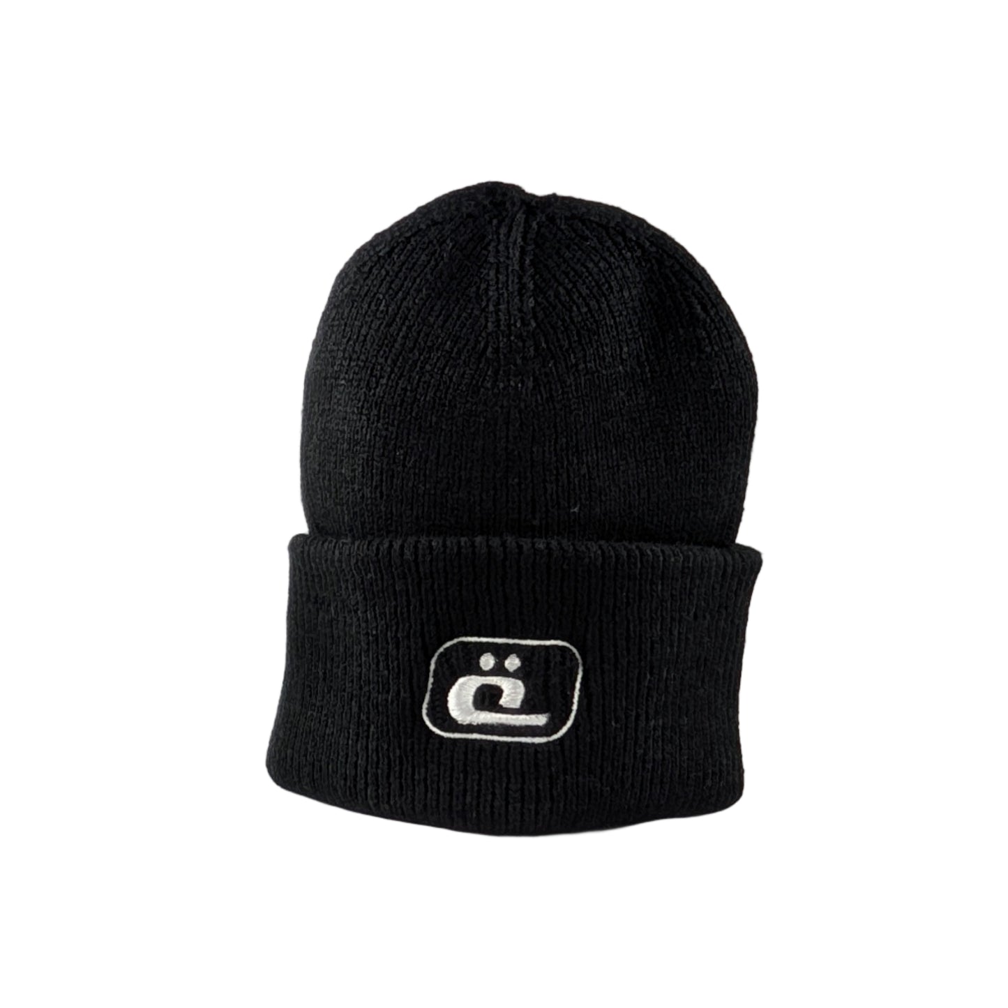 Prémium kötött sapka - fekete / fehér